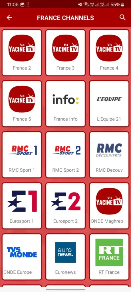 القنوات الفرنسية