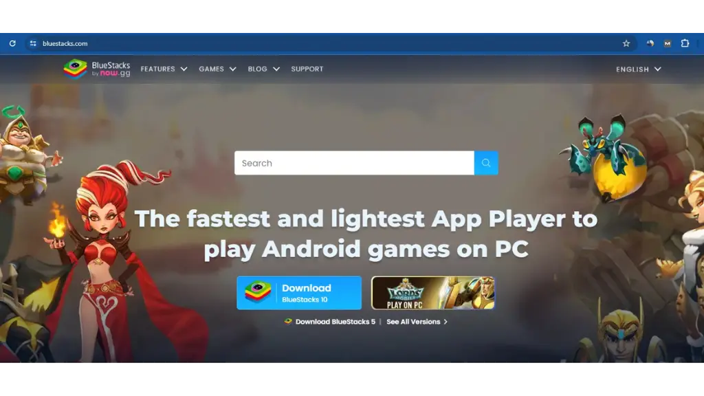 قم بزيارة موقع محاكي الأندرويد